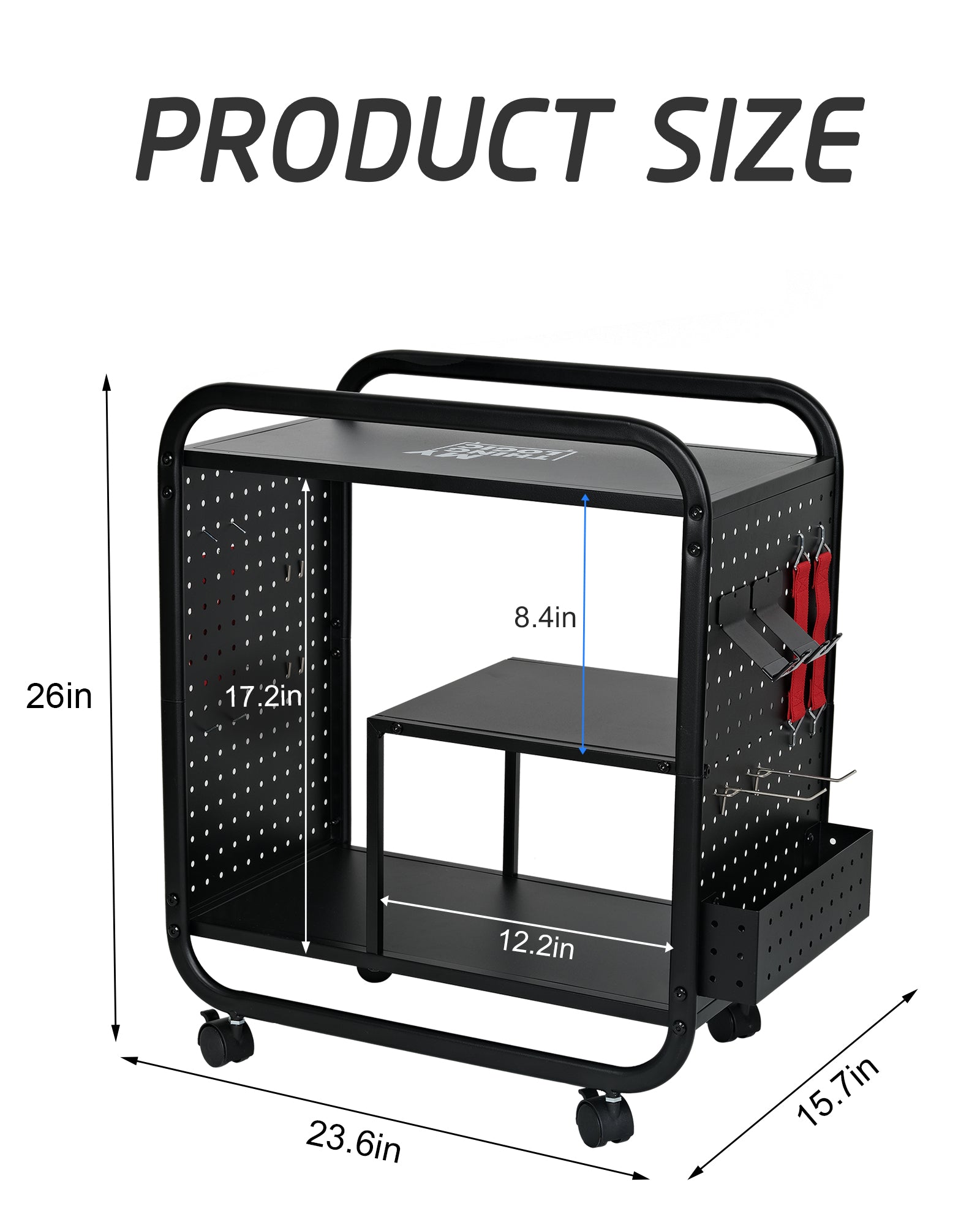 Mythinglogic Gaming Station Organizer, Metal Game Controller Holder, Video Game Console Storage Rack, Game Organizer Storage for PS5/PS4/Xbox/Switch/Gaming Accessories (Black)