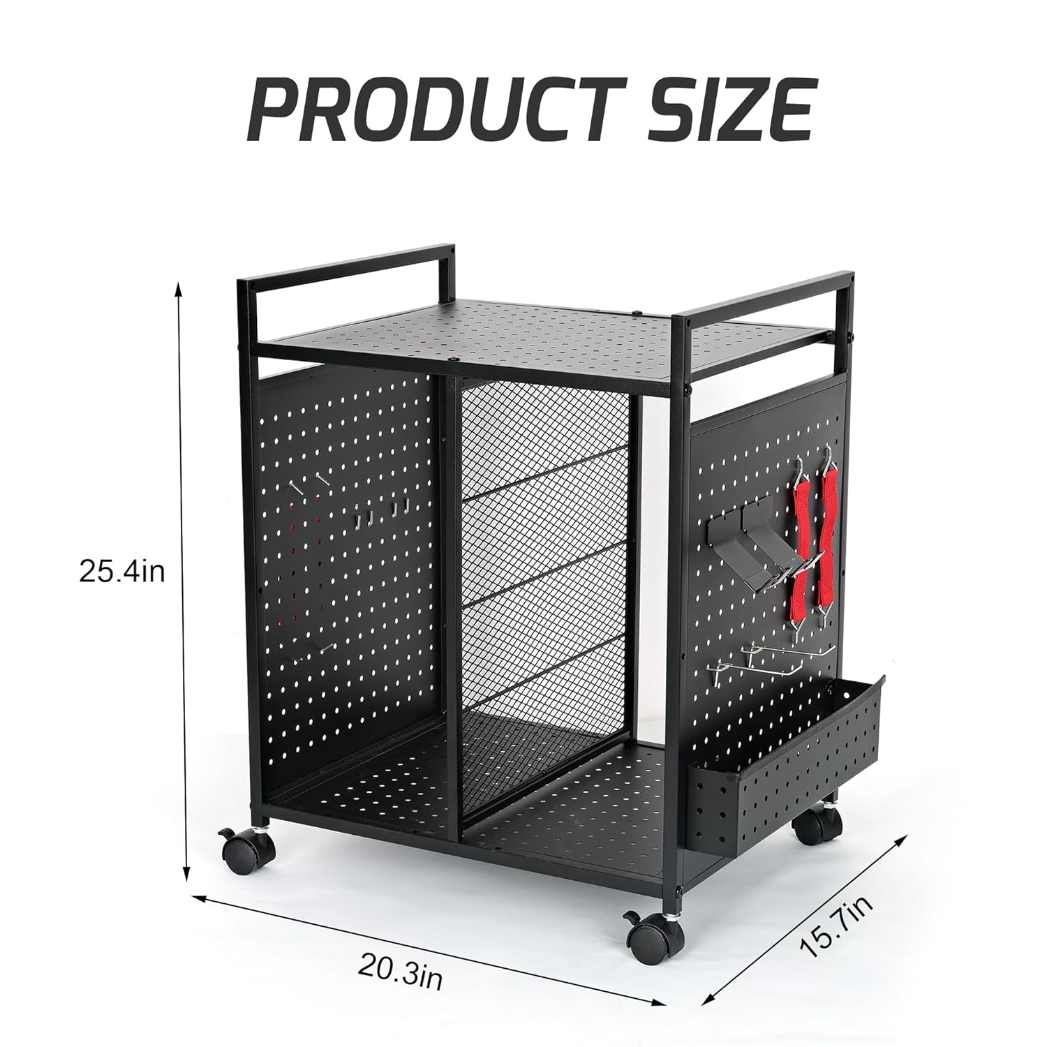 PLKOW Video Game Storage Rack, Game Storage Organizer for Consoles, Controllers, Headphones PS5 PS4 Xbox Switch Nintendo Accessories, Rolling PS5 Console Stand, Perfect Holiday Present