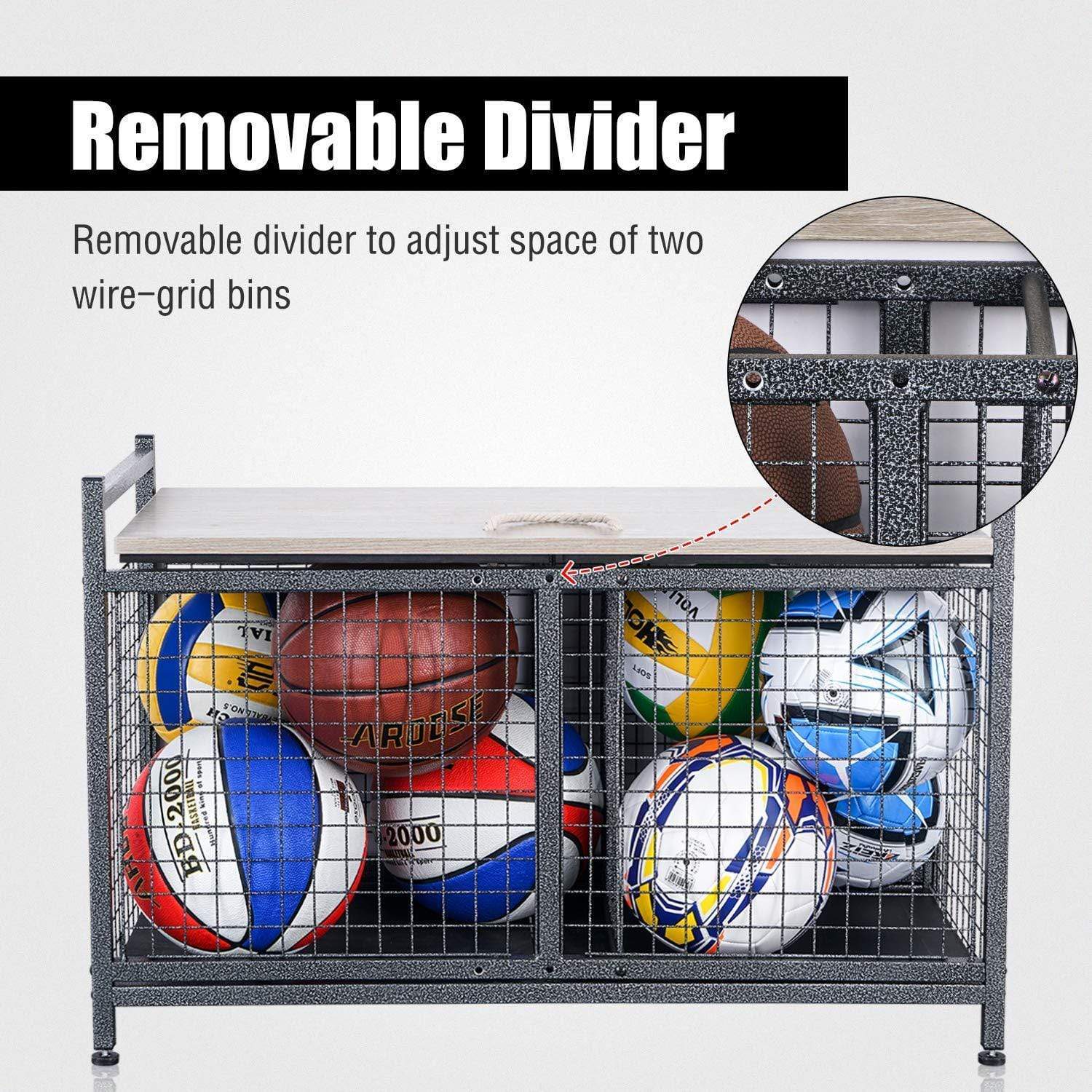 Garage & Storage - Ball Storage Racks With Wheels