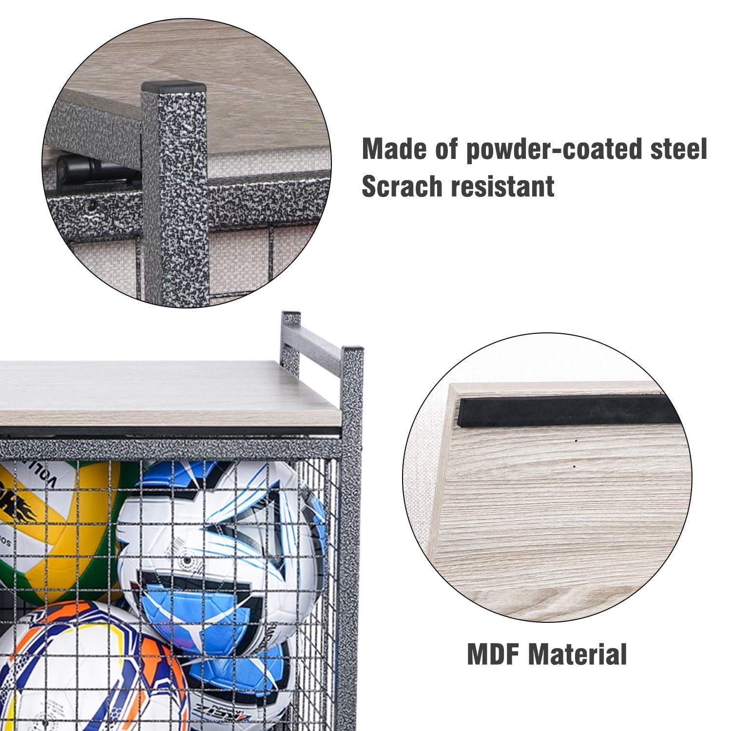 Garage & Storage - Ball Storage Racks With Wheels