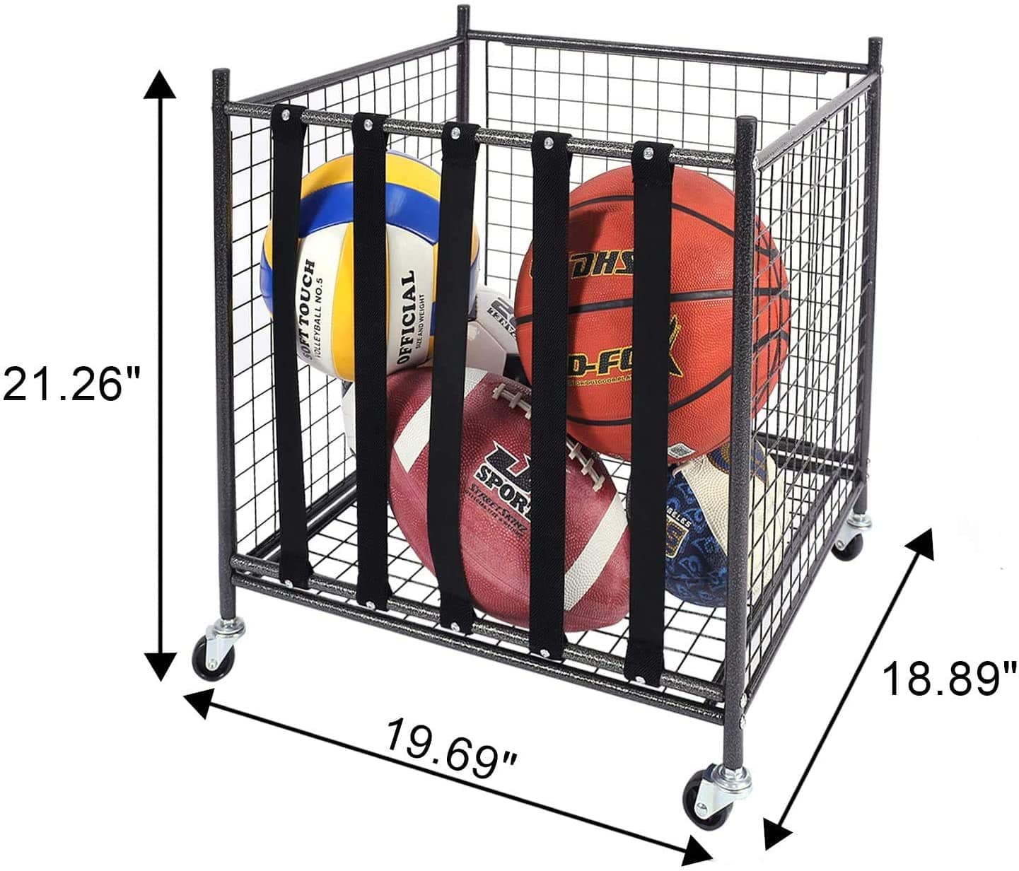 Garage & Storage - Sports Ball Storage Cart
