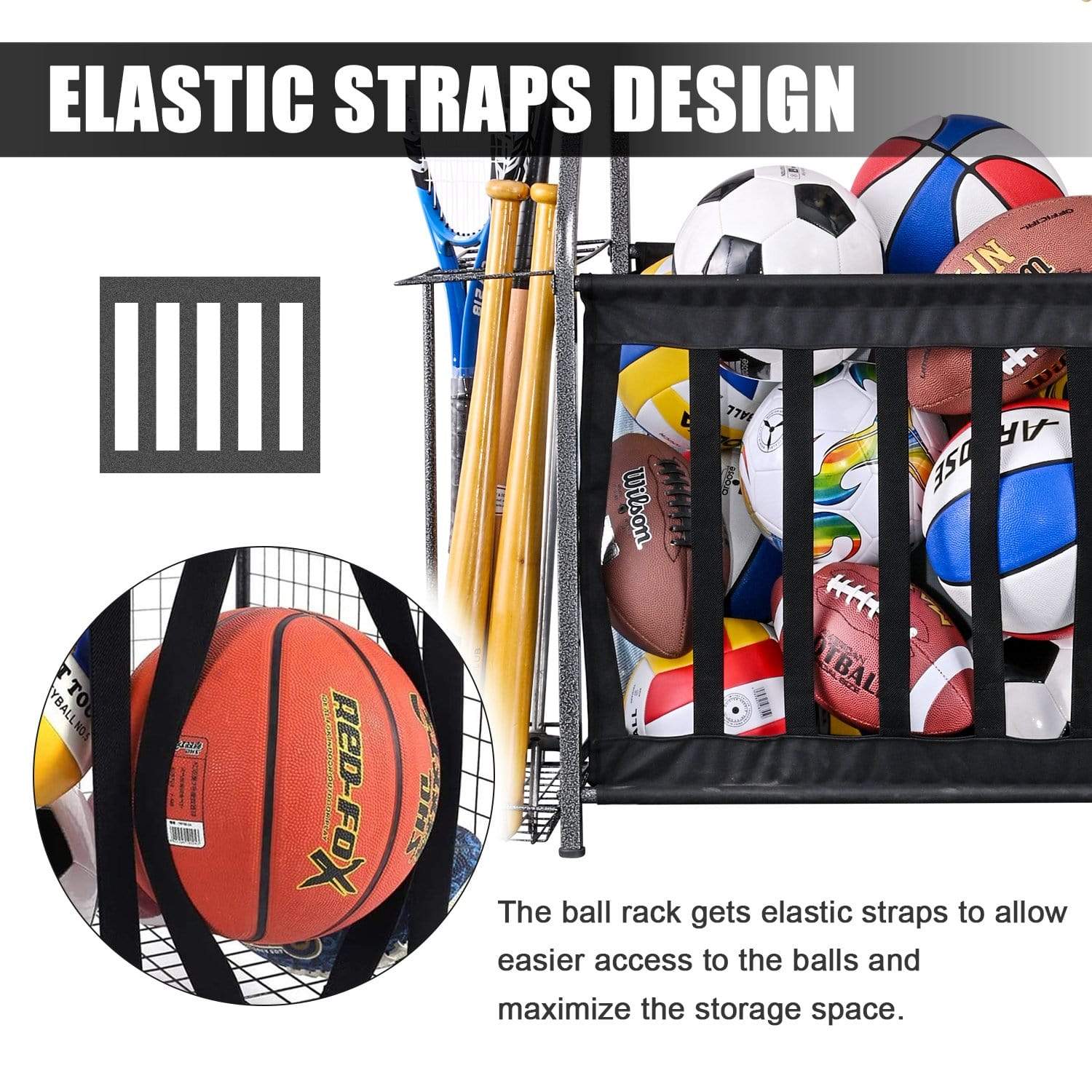 Mythinglogic Garage & Storage Mythinglogic Golf Storage Garage Organizer,Golf Bag Storage Stand and Other Golfing Equipment Rack