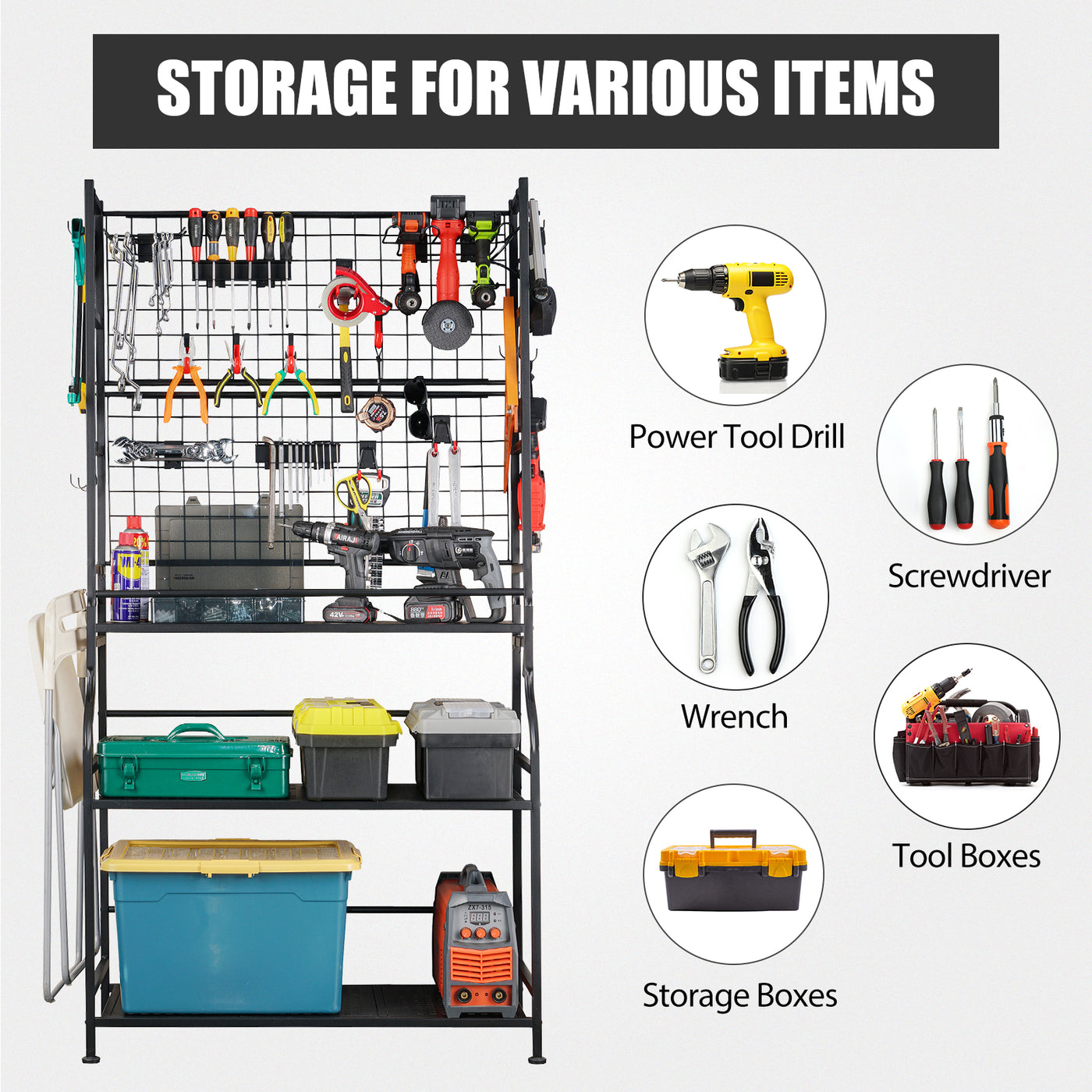 Storage Organizers + Tool Boxes