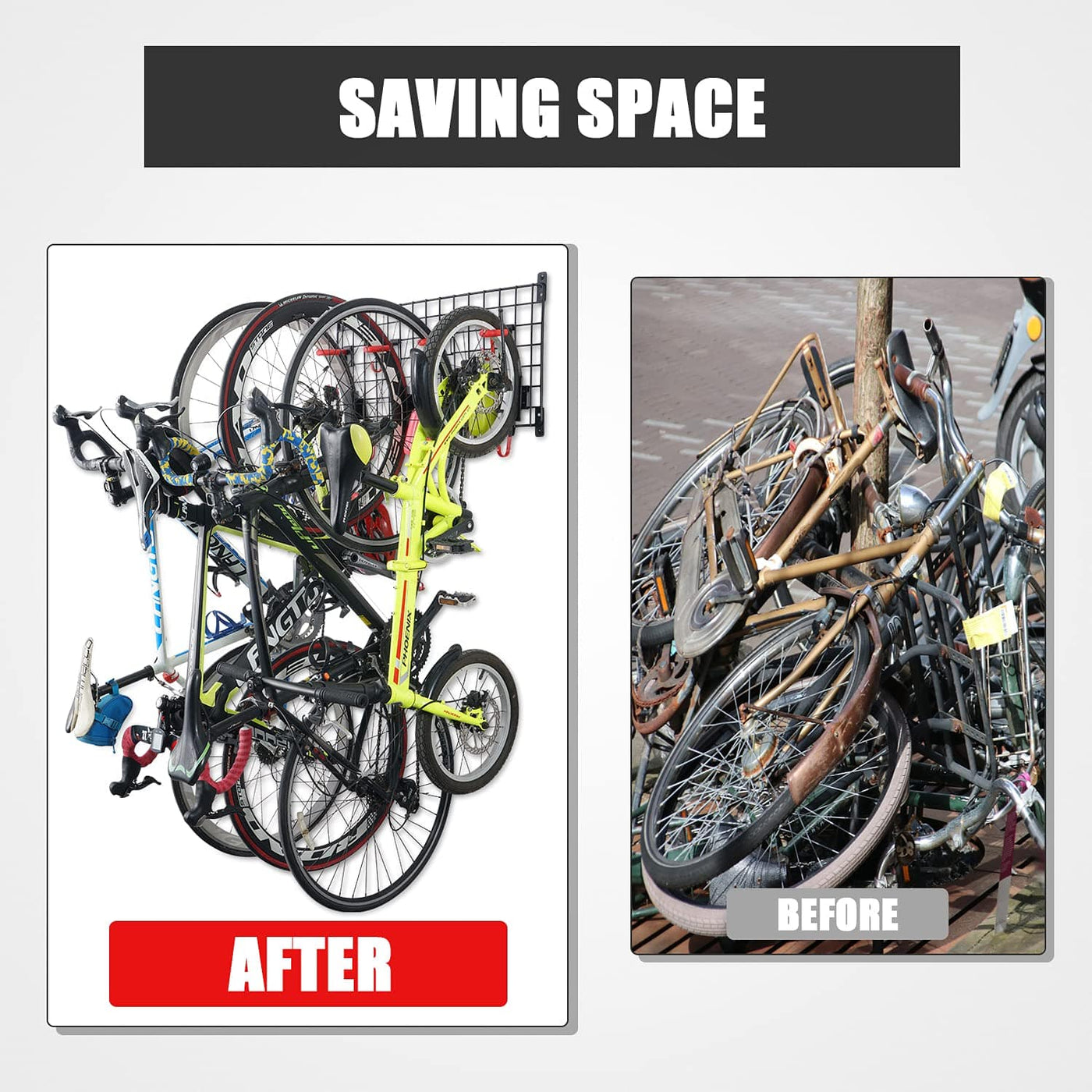 Mythinglogic Garage & Storage Bike Wall Mount Rack