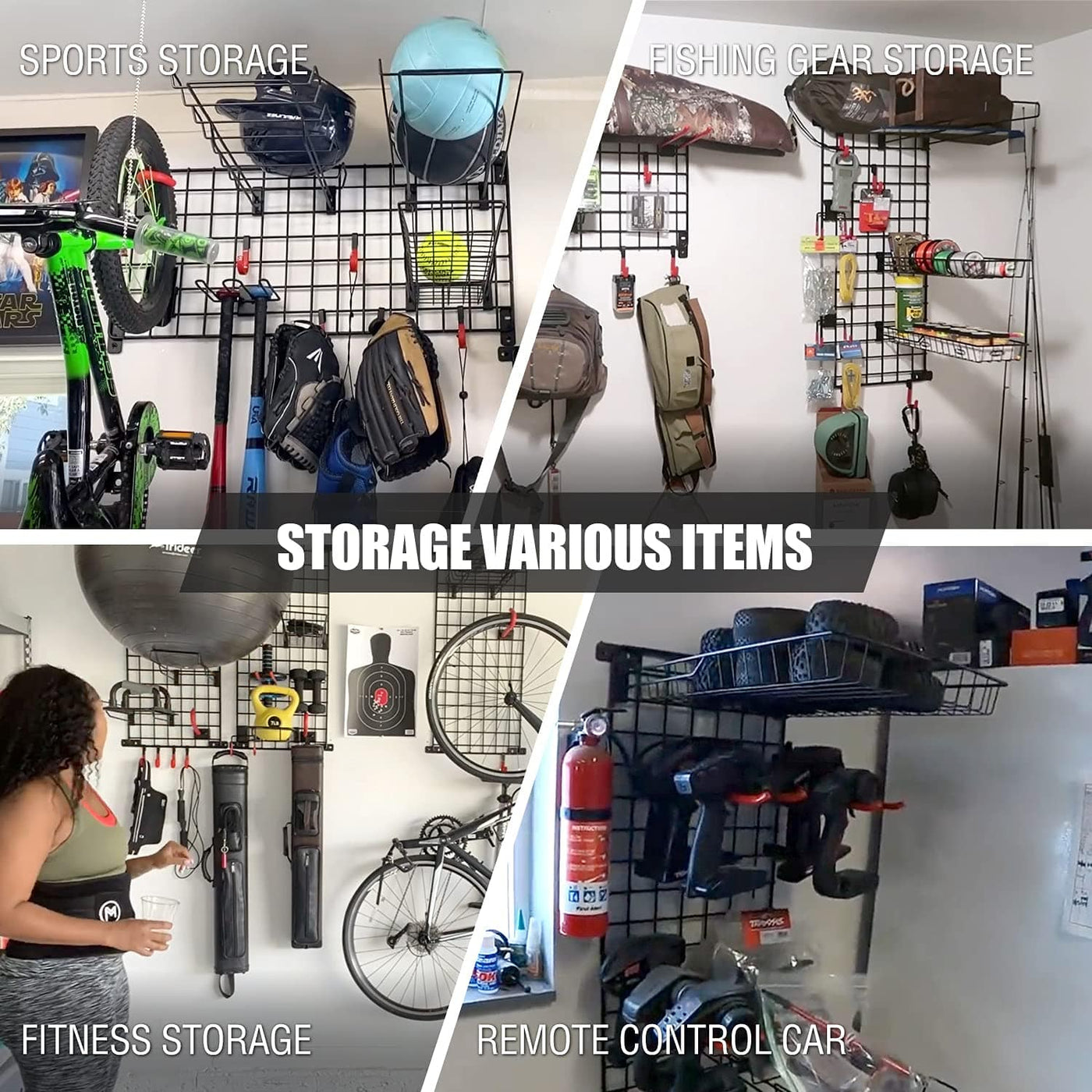 Mythinglogic Garage & Storage Wall Mount Garage Storage Shelves
